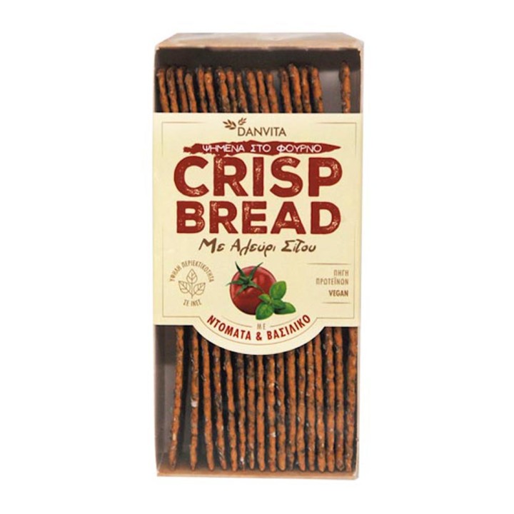 Danvita Grisp Bread Tomato & Basil 130Gr