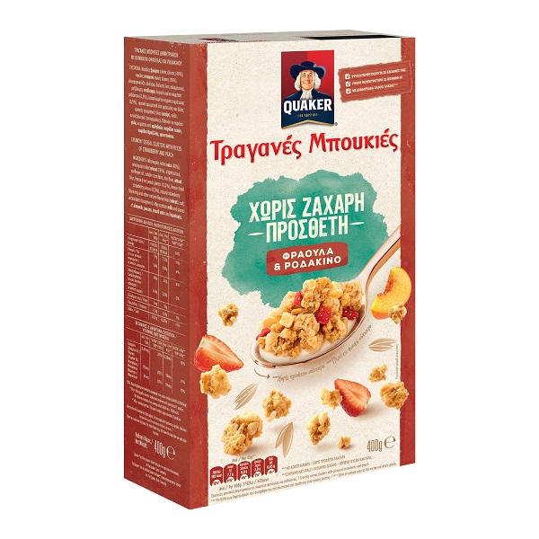 Quaker Strawberry And Peach 450Gr