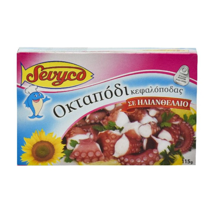 Sevyco Octopus In Sunflower Oil 111Gr