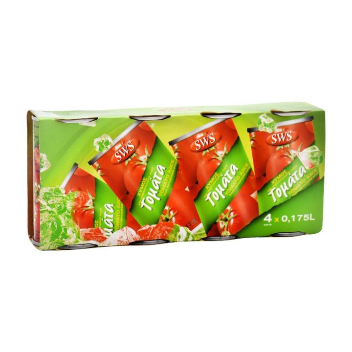Sws Pure Tomato Juice 4X175Ml