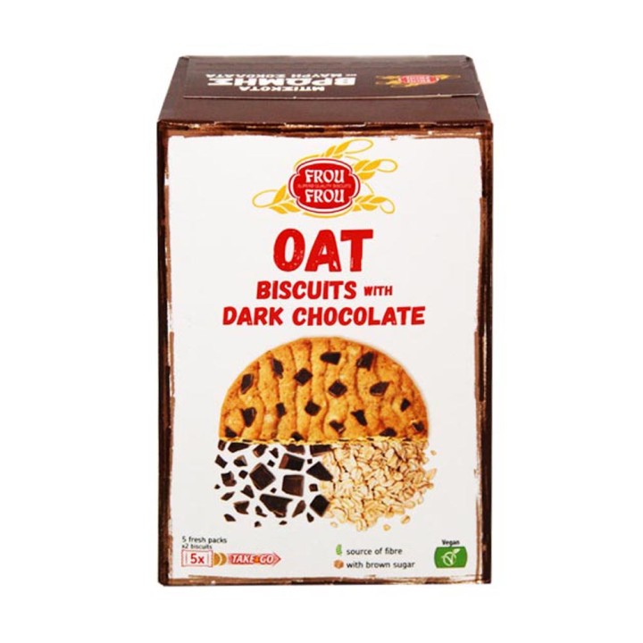 Frou Frou Oat Biscuits With Dark Ch 200G