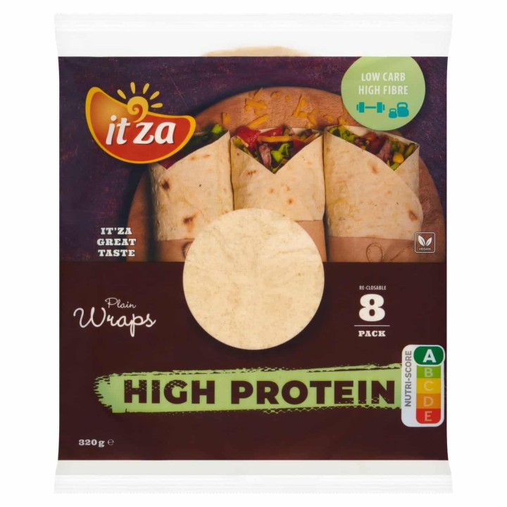 Itza Protein Wraps 8X20Cm 320Gr