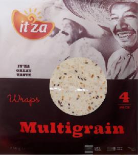 Itza Multigrain Wraps 4Pcs 250Gr
