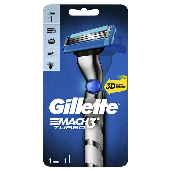 Gillette Mach3 Turbo Razor & 1 Blades