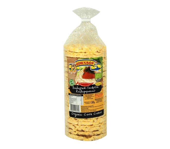 Johnsof Organic Corn Cakes 130 Gr
