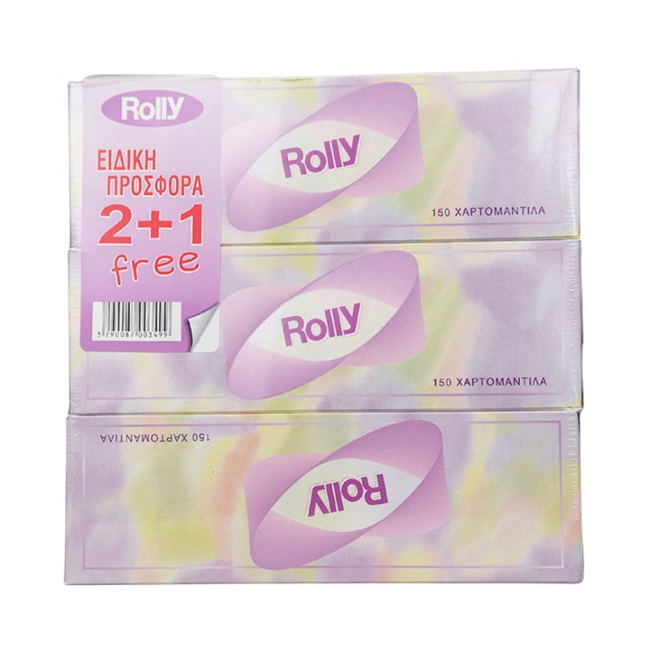 Rolly Χαρτομαντηλα 2+1 Free 450 Φυλλα