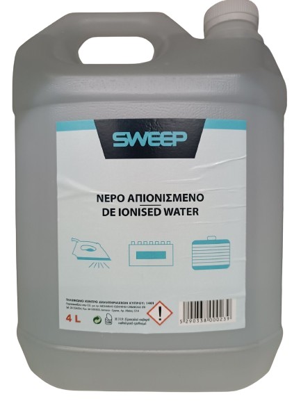 Sweep De Ionised Water 4L