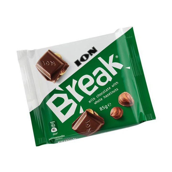 Ion Break Milk Choco Whole Hazelnuts85Gr