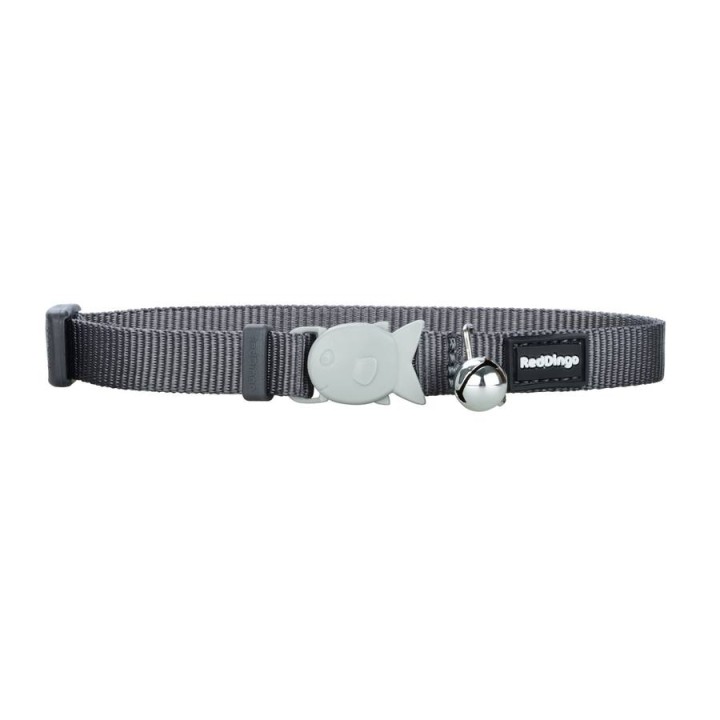 Red Dingo Cat Collar Classic Cool Grey - 10gr - 20 - 32Cm