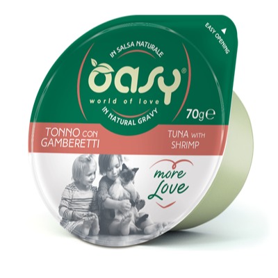 Oasy Wet Cat More Love Tuna With Shrimp Cup - 70gr