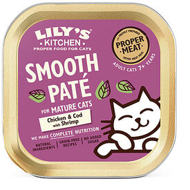 Lily's Kitchen Chicken & Cod Pate For Mature Cats - 85gr