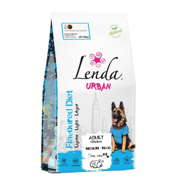 Lenda Urban Dog Flavoured Diet Light - 15 Kg