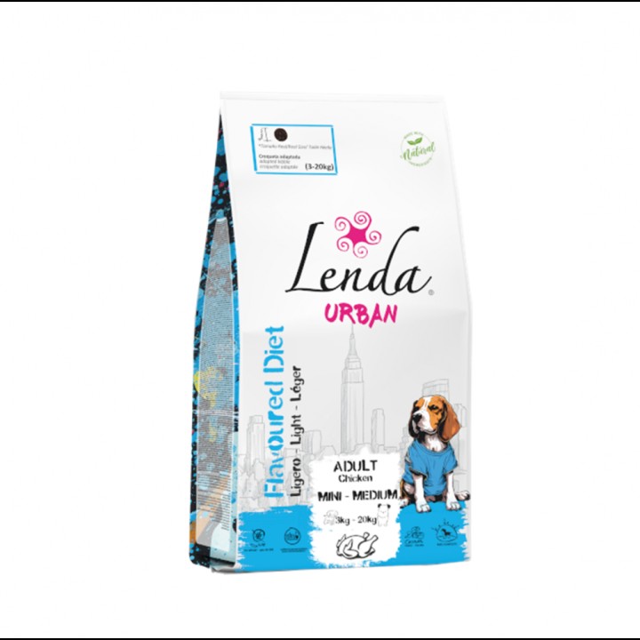 Lenda Urban Dog Flavoured Diet Light - 10 Kg