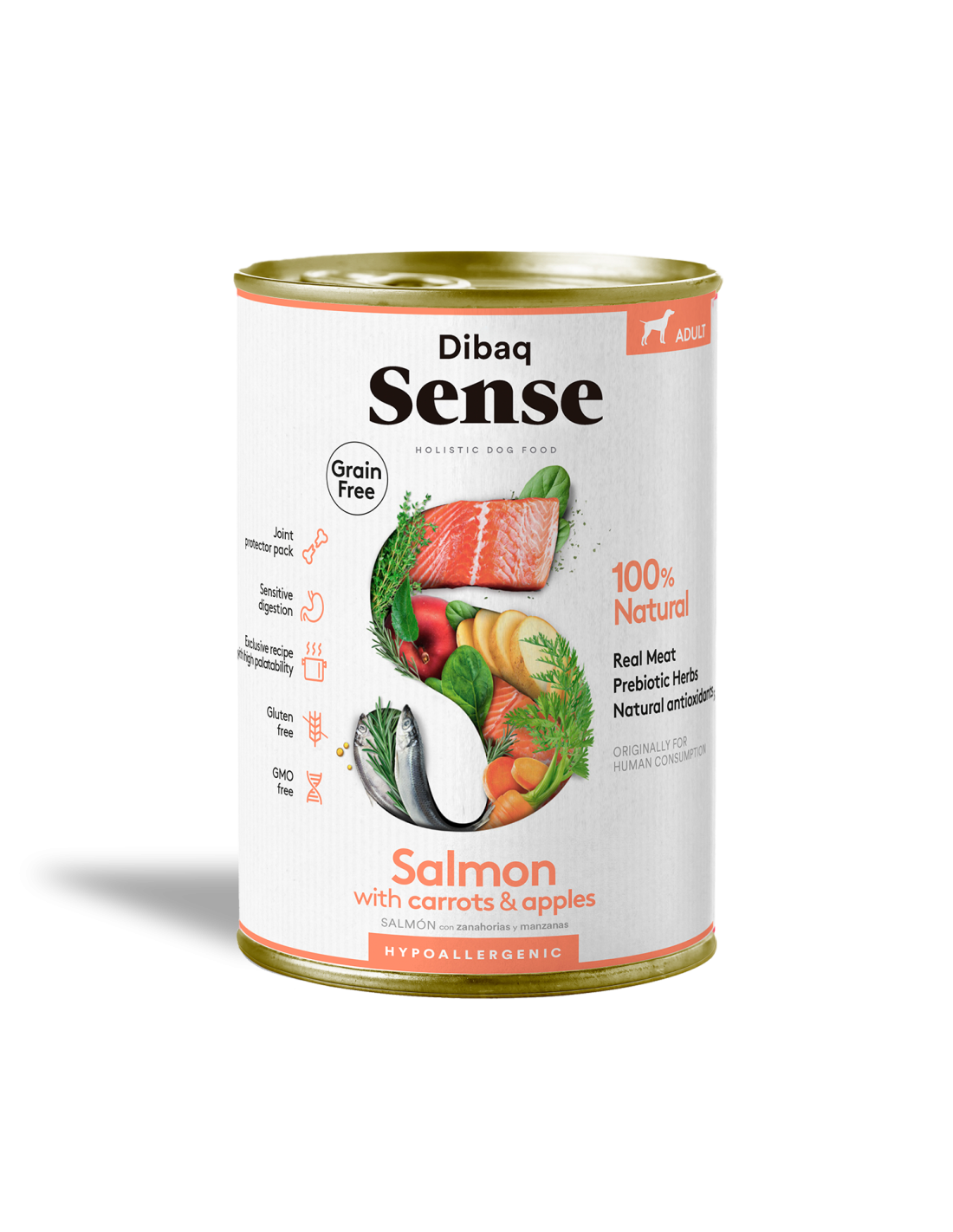 Dibaq Sense Adult Salmon Wet Dog Food - 380gr