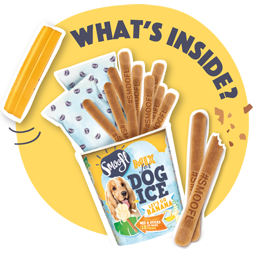Smoofl Banana Mix For Dog Ice Cream