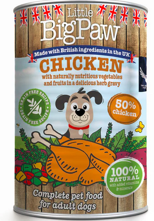 Little Big Paws Dog Chicken & Vegetables In Herb Gravy - 90gr