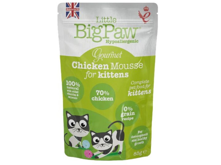 Little Big Paw Kitten Wet Food Gourmet Chicken Mousse Pouch - 90gr