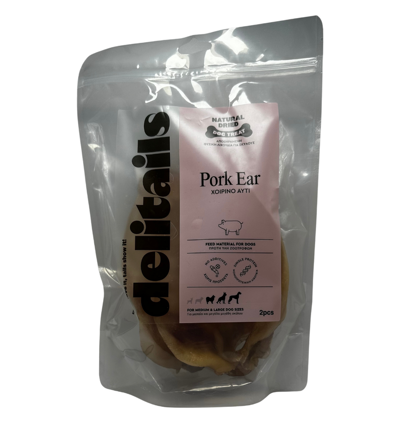 Delitails Pork Ears Chewing Treats For Dogs