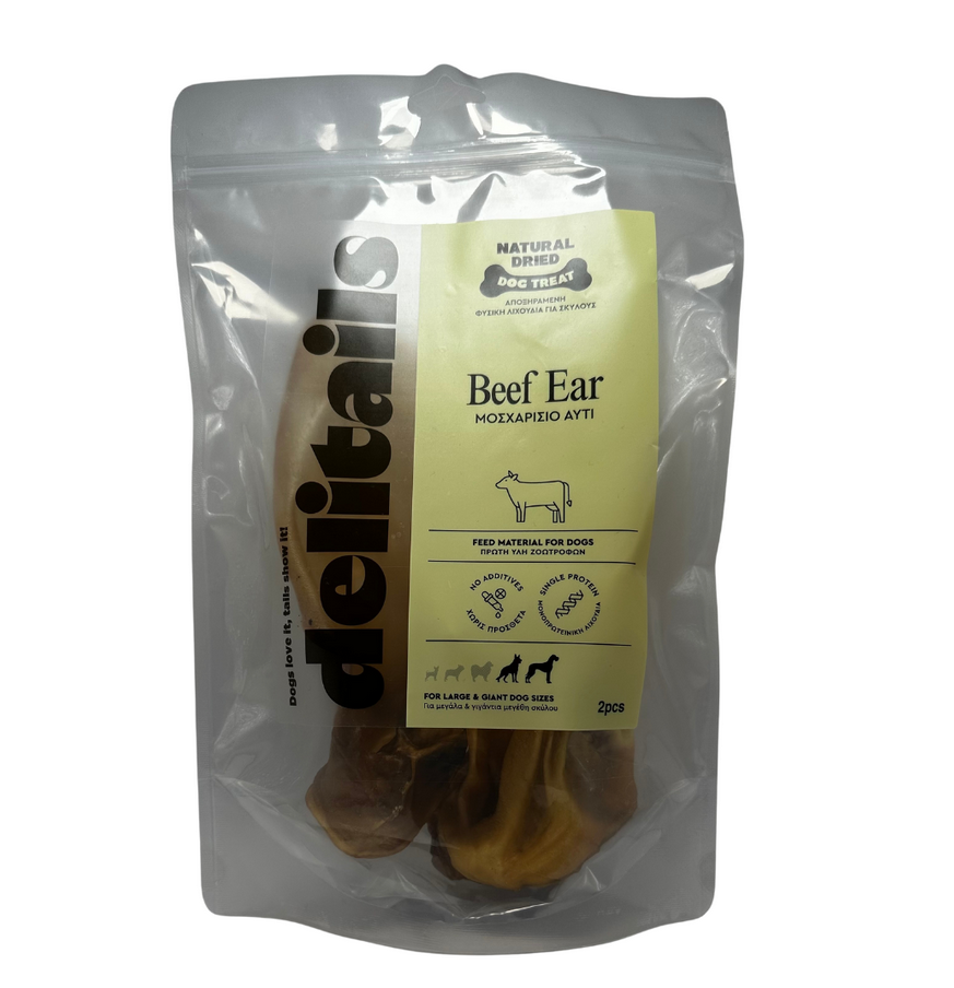 Delitails Beef Ears Chewing Treats For Dogs