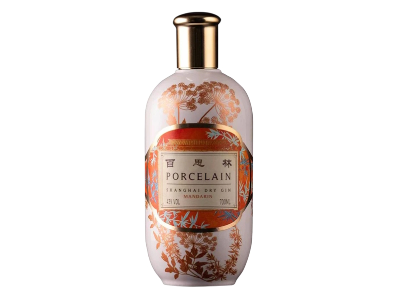 Porcelain Mandarin Dry Gin 70cl, Hong Kong