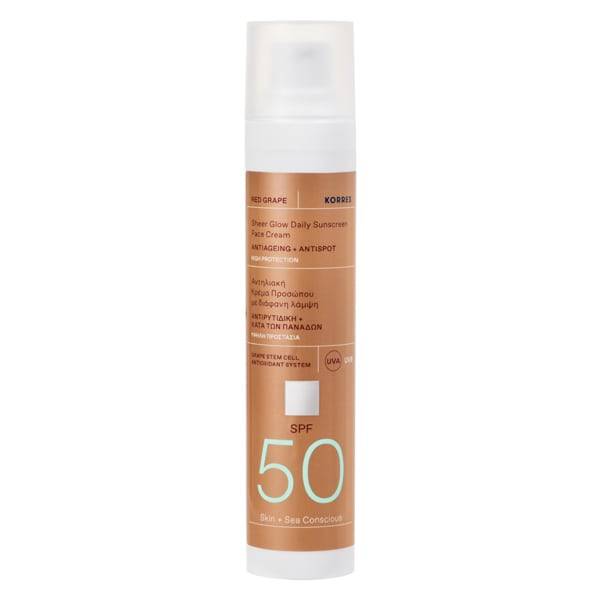 Korres RED GRAPE FACE SUNSCREEN ILUMMINN.SPF50 50ML