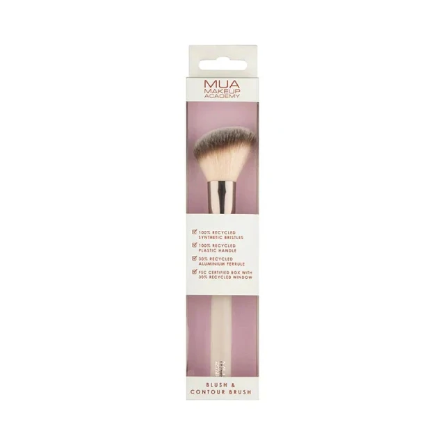MUA Blush & Contour Brush with Holo Box Makeup Brush, 1pc