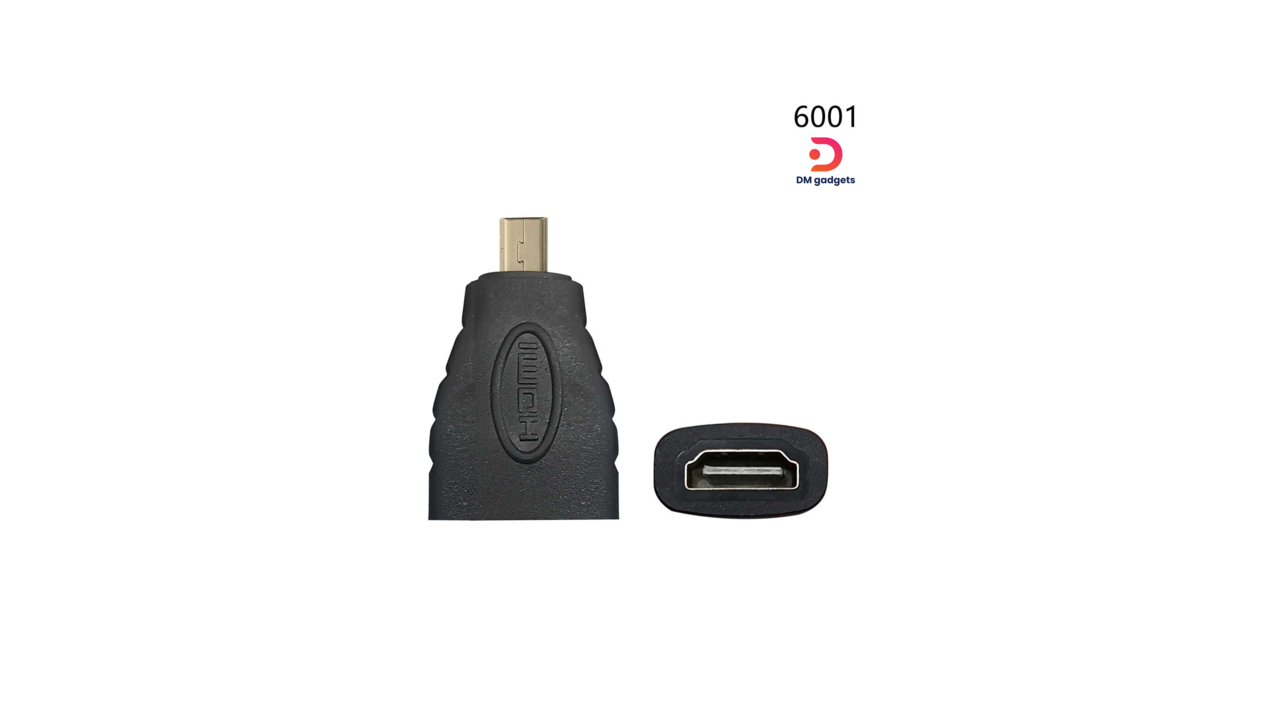 564C#SGL®6001 Video/audio adapter – Micro HDMI male to HDMI female-Black