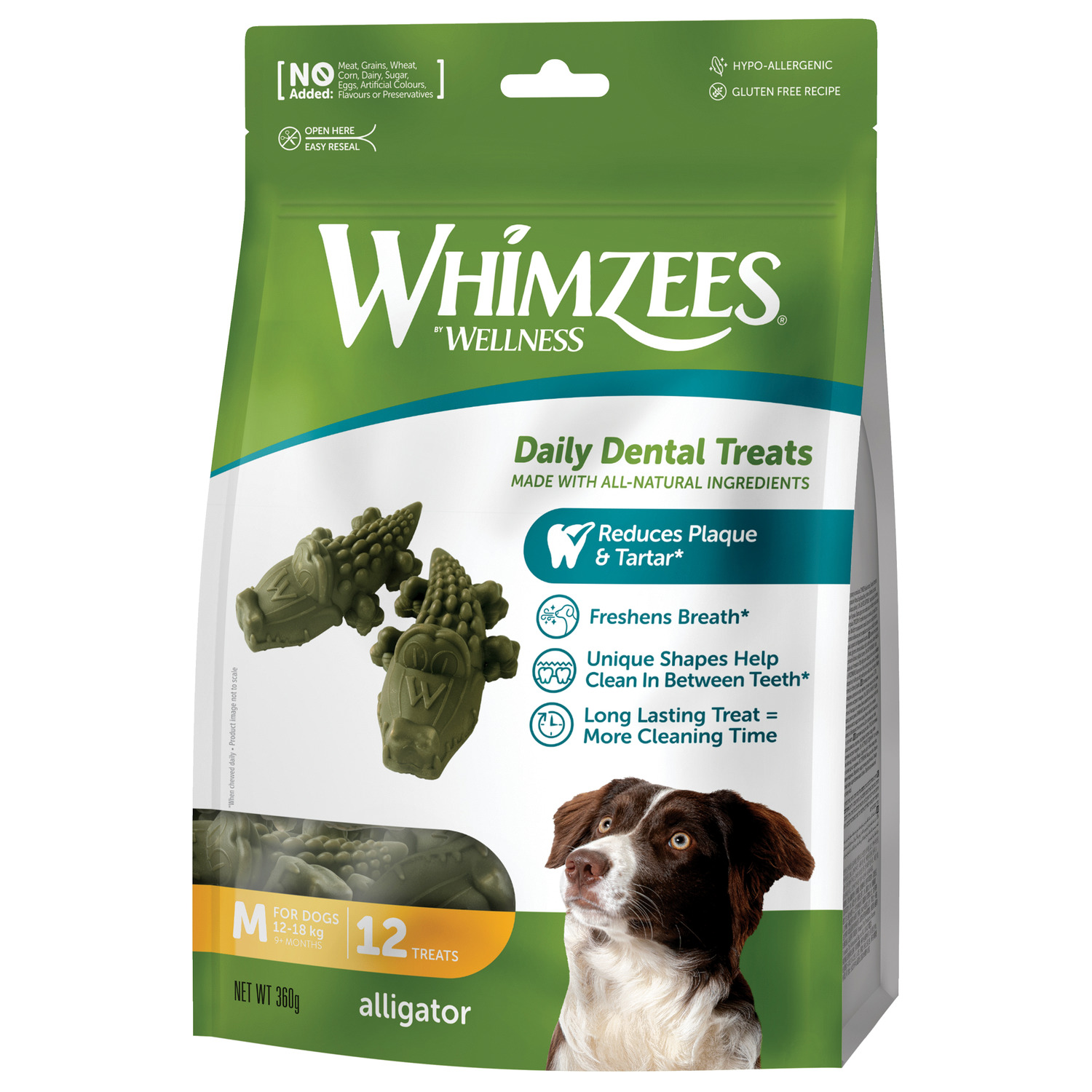 Whimzees Value Bags Alligator Medium - 100gr