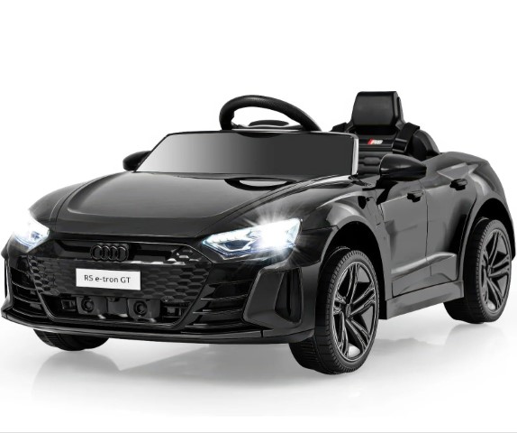 Audi e-tron GT Mythos 12v Battery Ride-on Car - Black