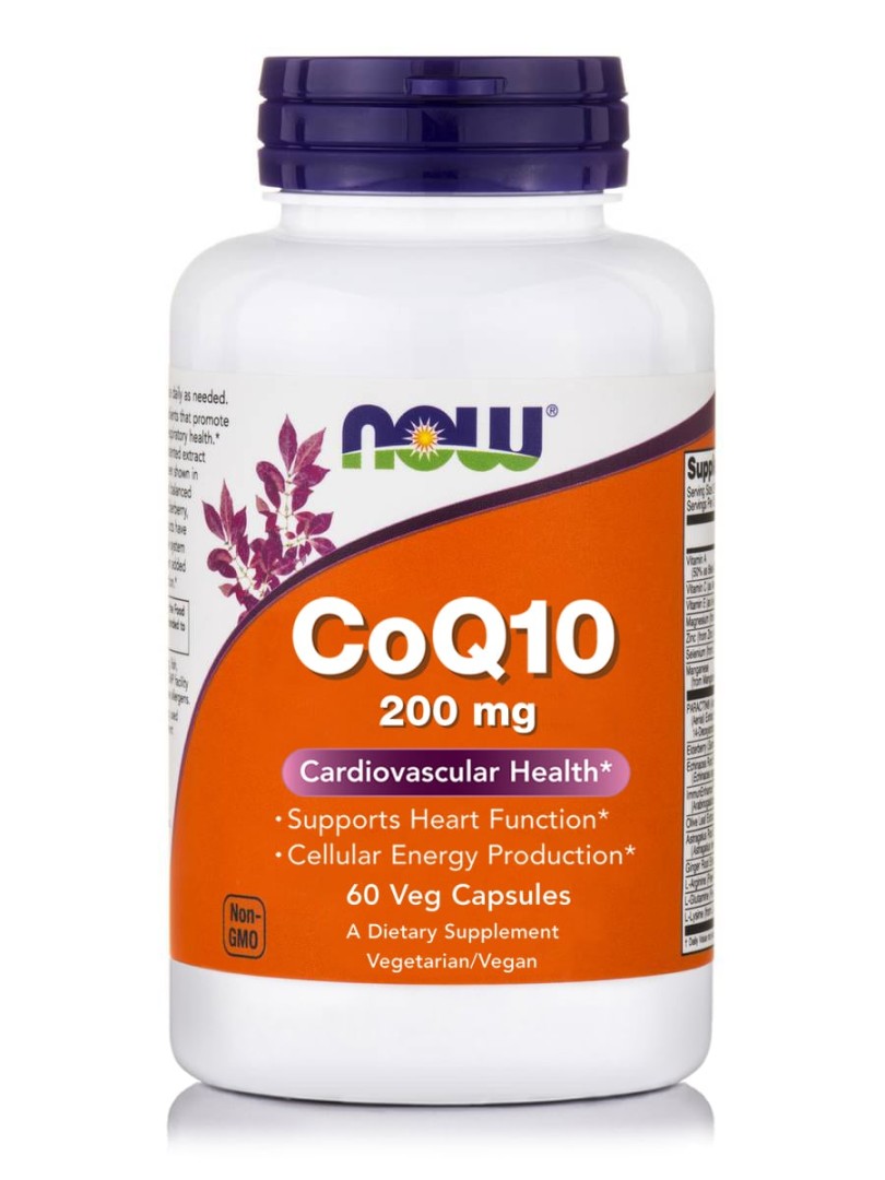 Now Foods Coq10 200 Mg 60 Veg Capsules