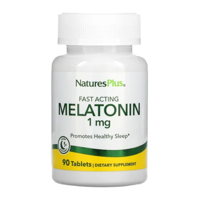 Nature's Plus Melatonin 1mg Sleep Supplement 90 Tablets