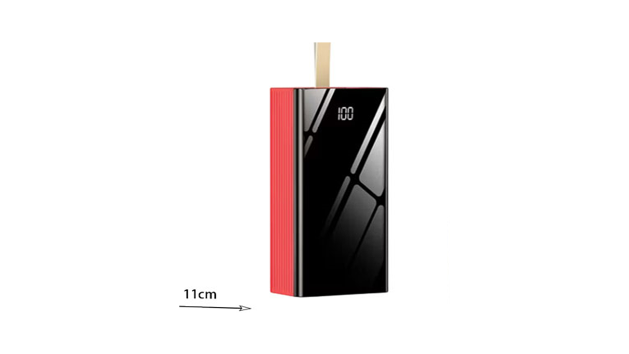 185JR#Olesson®D281s Power Bank 30000mAh D281s with 4 USB-A ports -Red