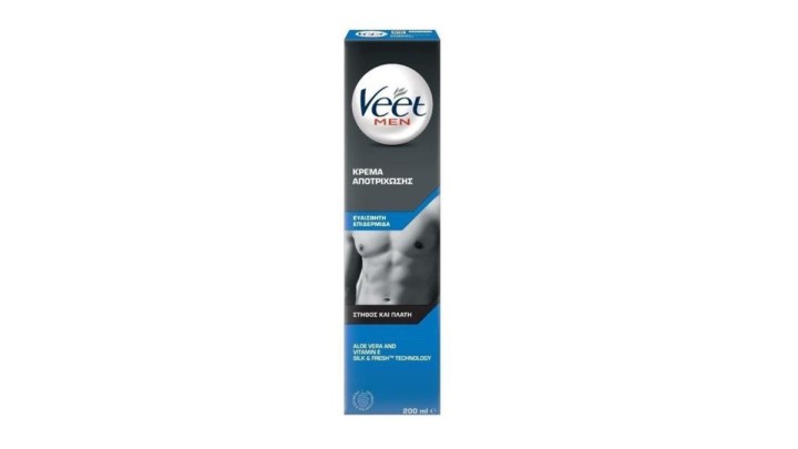 Veet Hair Removal Cream Men Sensitive 200Ml Stithos & Plath