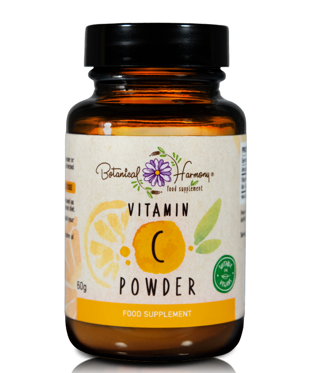 Botanical Harmony Vitamin C 1000Mg Powder Powerfull Antioxidant Boost Immune System Promotes Collagen Production 60g