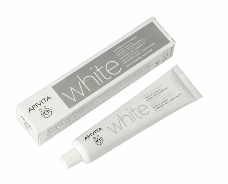 Apivita White Teeth Care Whitening Tooth Care Toothpaste With Mastic & Propolis, 75Ml