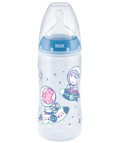 Nuk Peppa Pig First Choice Plus Bottle 6-18M Blue 300ml