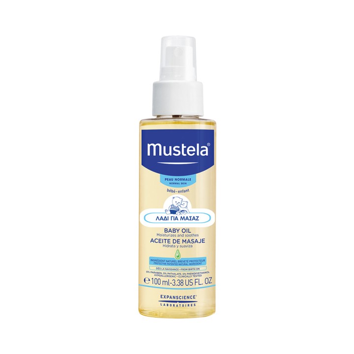 Mustela Massage Baby Oil 100Ml