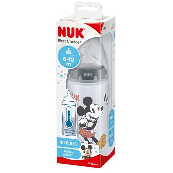 Nuk Bottle Mickey Glow 300Ml 6-18M