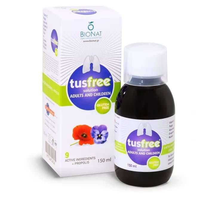 Bionat Tusfree Solution Adults Children Syrup 150Ml