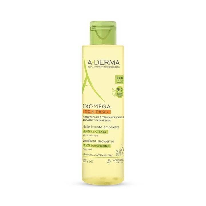 Aderma Exomega Control Emollient Shower Oil 200ml