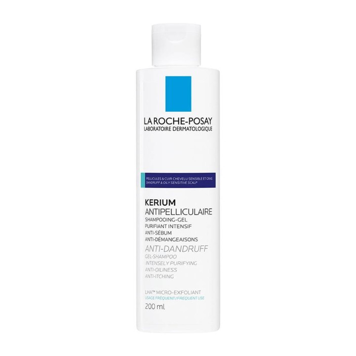 La Roche Posay Kerium Dandruff Oily Sensitive Scalp Anti Dandruff Gel Shampoo 200ml
