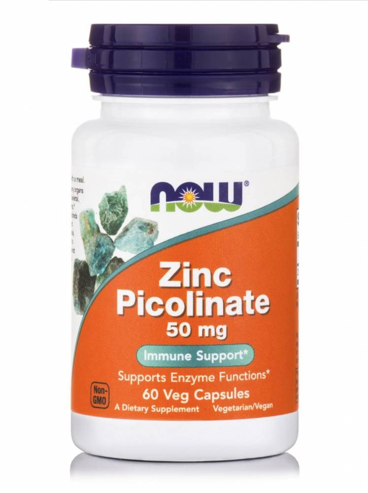 Now Zinc Picolinate 50 Mg 60 Veg Capsules
