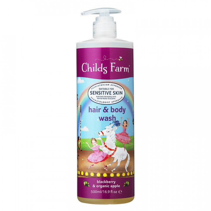 Childs Farm Blackberry & Organic Apple Hair & Body Wash 500ml
