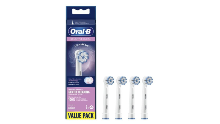 Oral-B 'sensitive Clean' Replacements Heads 3+1 Free Pack