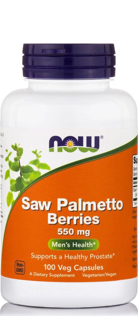 Now Foods Saw Palmetto Berries 550Mg 100 Veg Capsules
