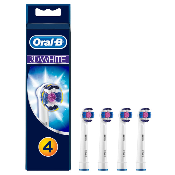 Oral B Clean Maximiser Toothbrush Replacement Head Pro White 4 Pcs
