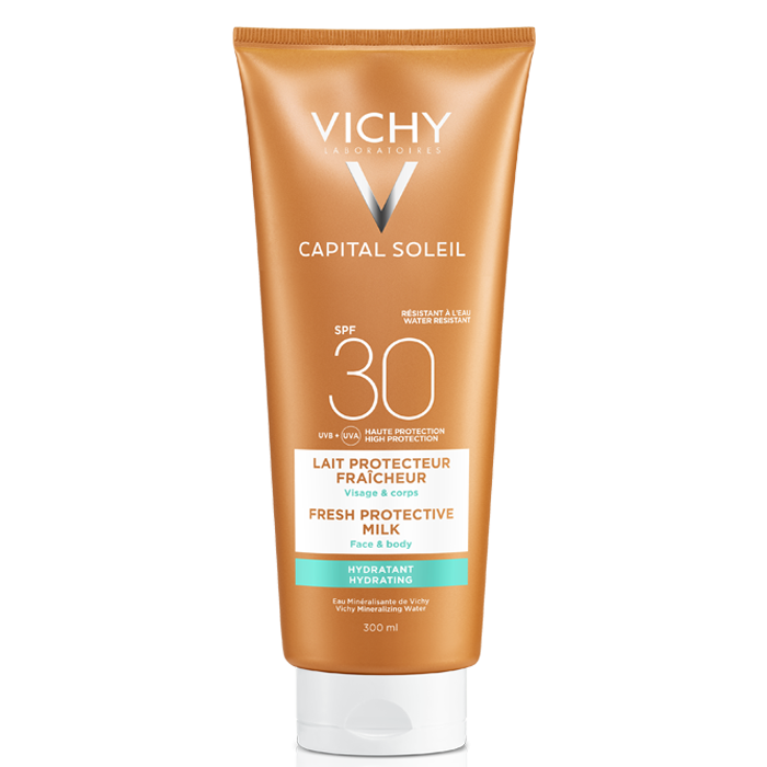 Vichy Capital Soleil Fresh Protective Milk Sunscreen Spf30 300ml