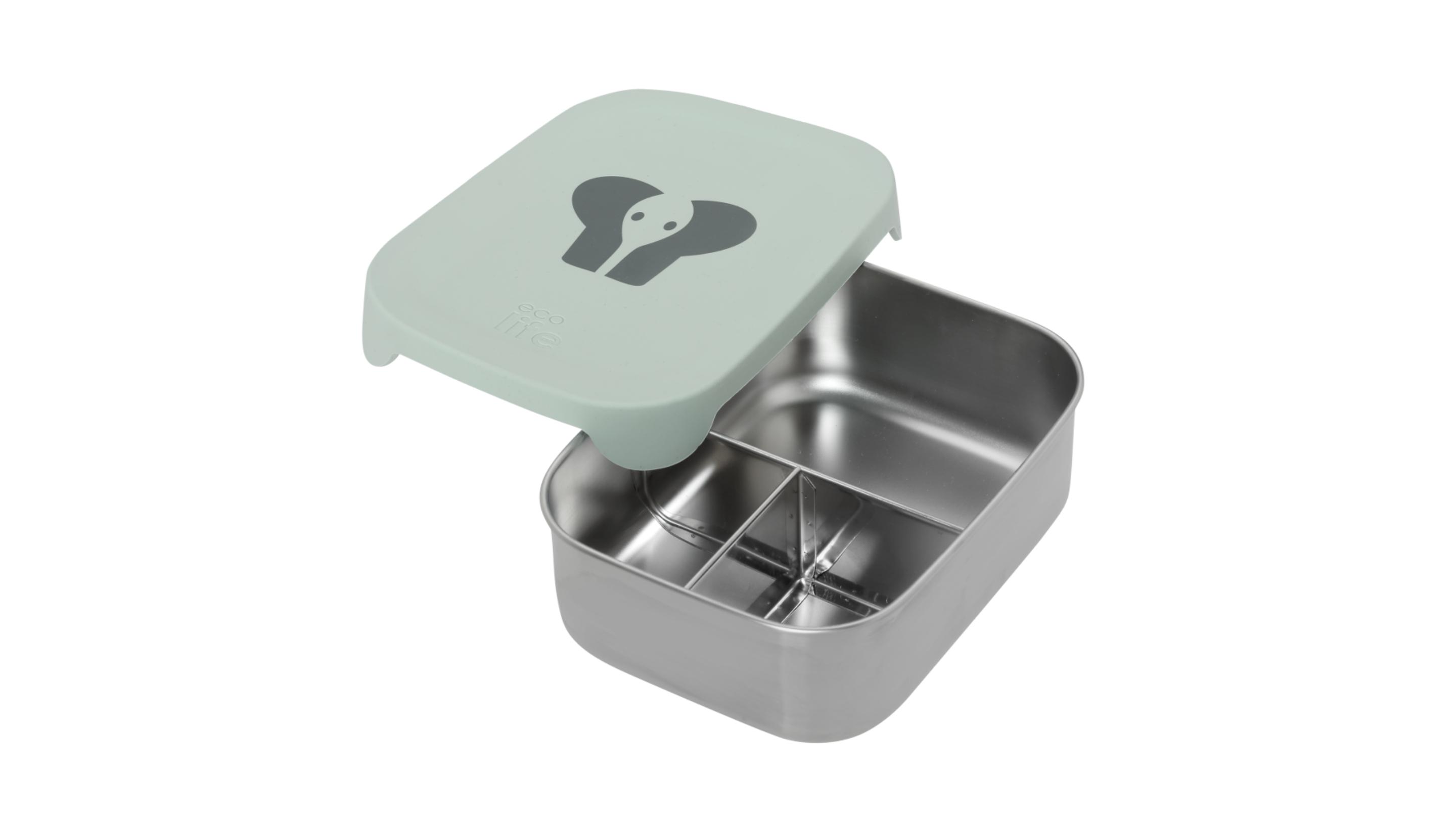 EcoLife Kid Container with Silicone Lid Elephant Green 800ml
