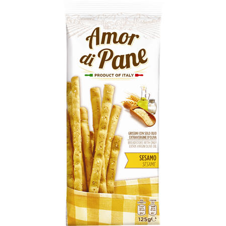 Amor Di Pane Breadsticks Sesame 125Gr