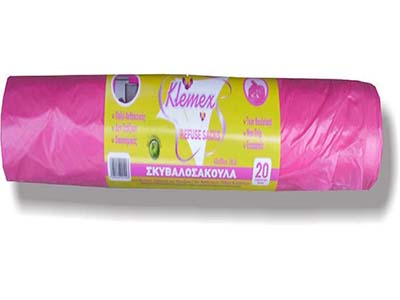 Klemex Pink Garbage Bags 45S45 20'S